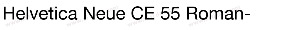 Helvetica Neue CE 55 Roman字体转换